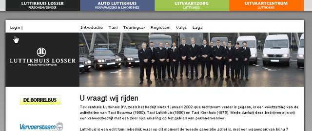 Website Taxi Luttikhuis